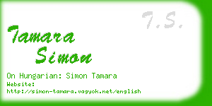 tamara simon business card